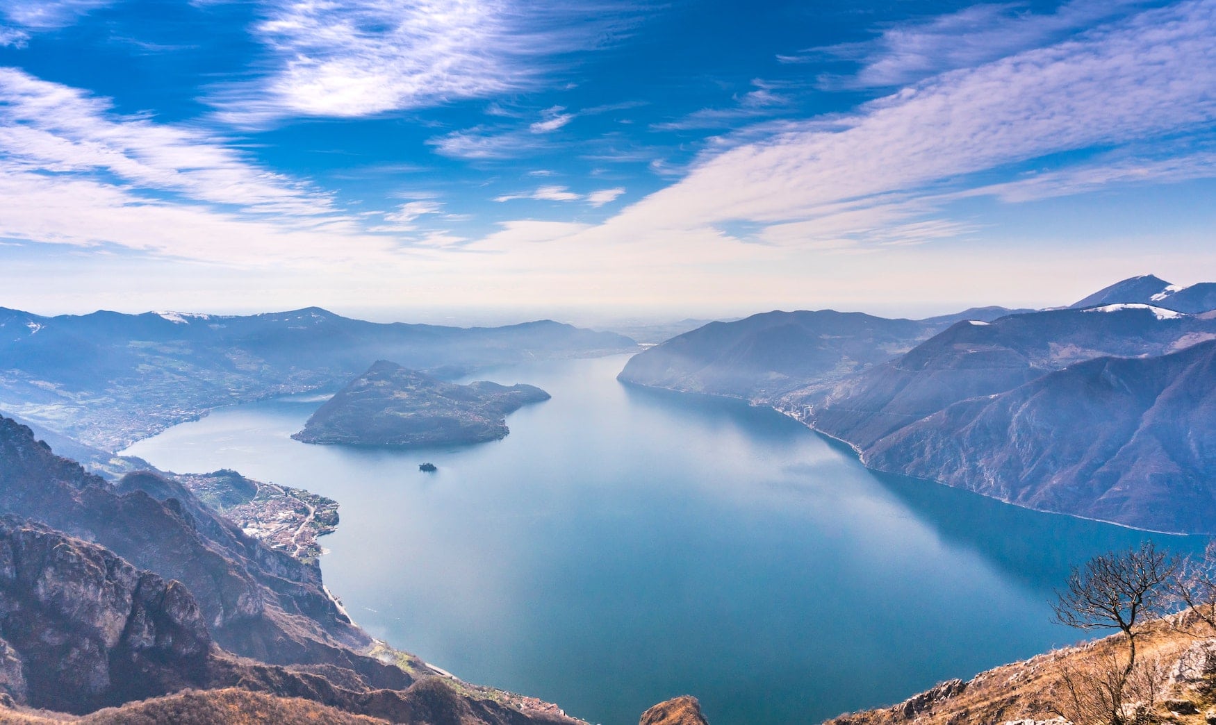 der See Iseo bei Bergamo