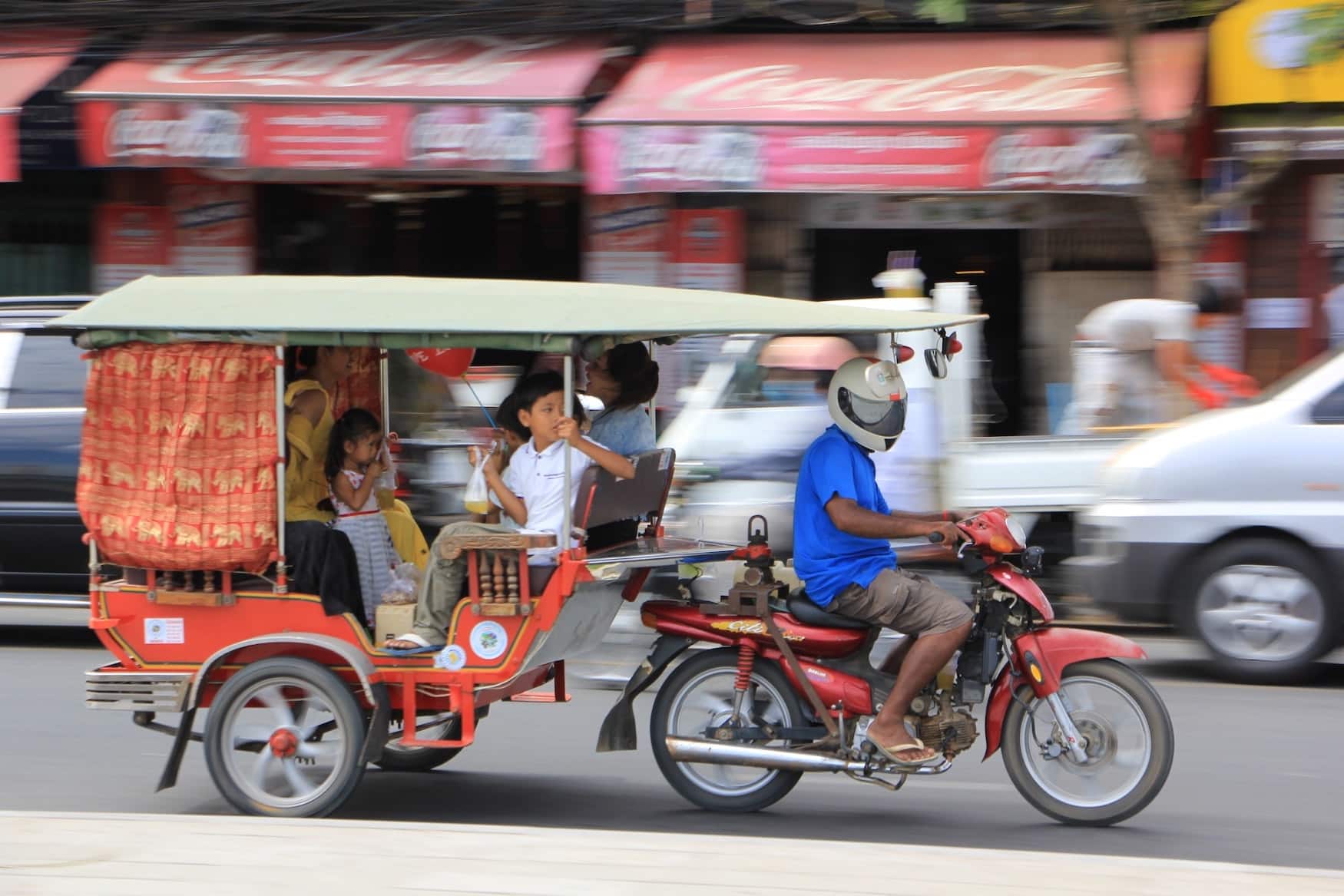 Motortaxi in Kambodscha