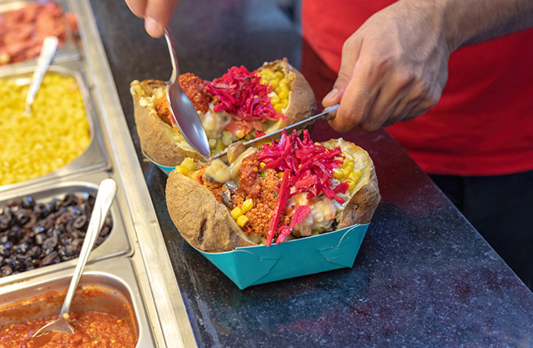 beliebtes Streetfood in Istanbul: Kumpir