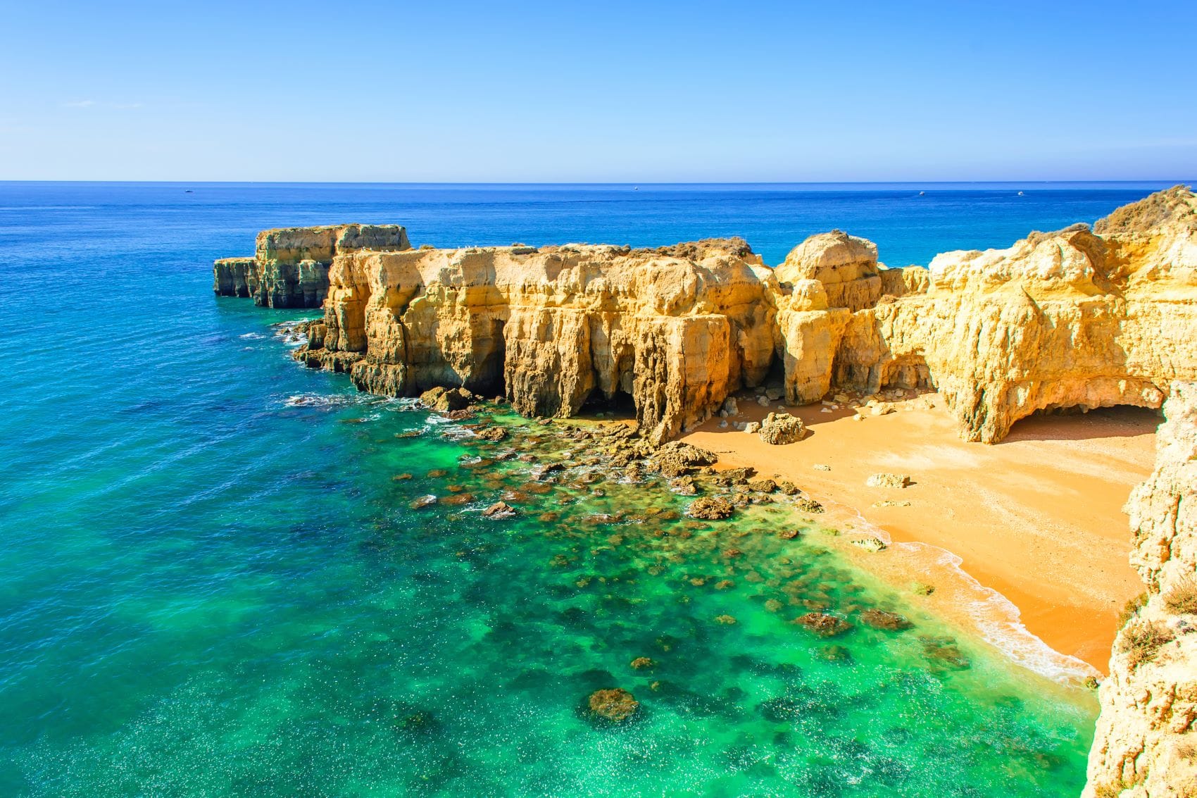 Strand bei Albufeira, Algarve 