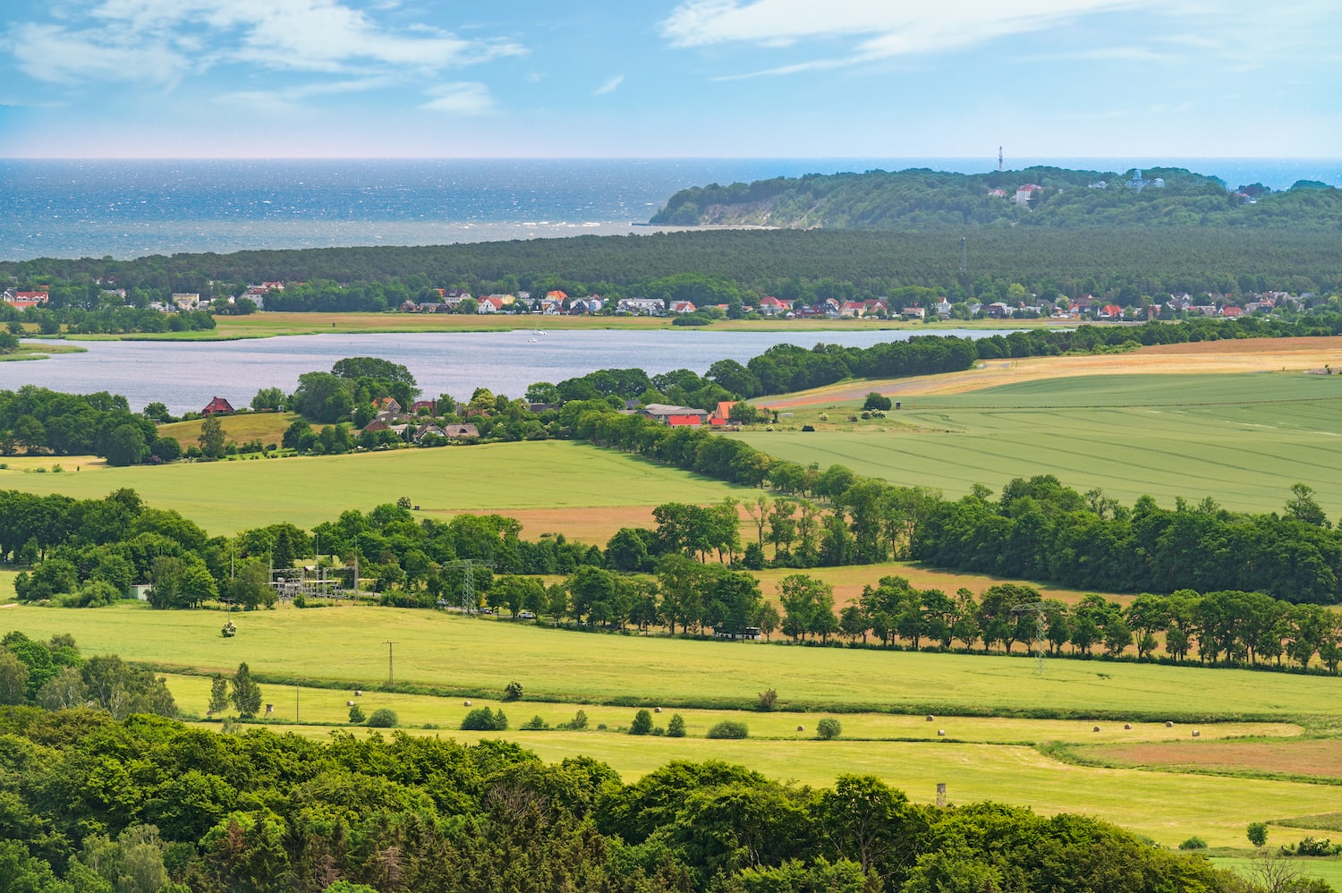 Atemberaubende Aussicht vom Jagdschloss Granitz
