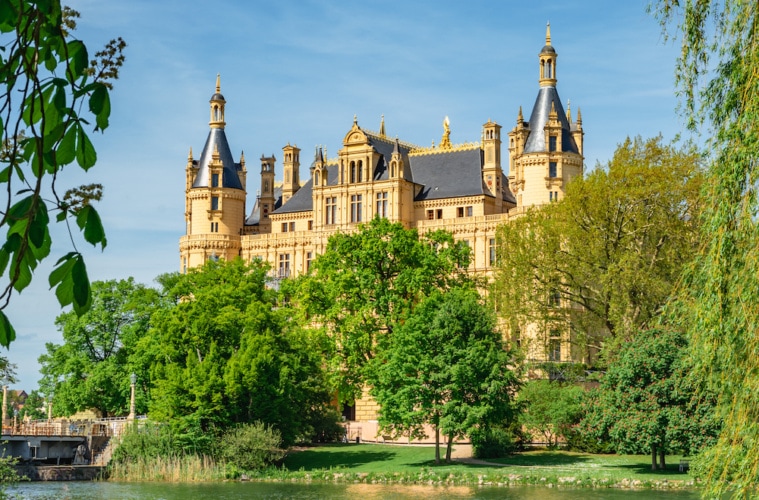 Schlossgarten Schlosspark Schwerin Schloss Sommer