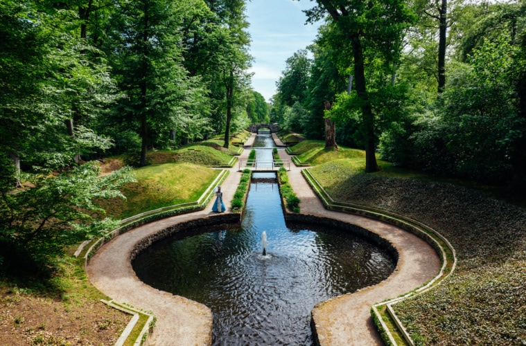 Schlosspark Ludwigslust historisch Schlossknal