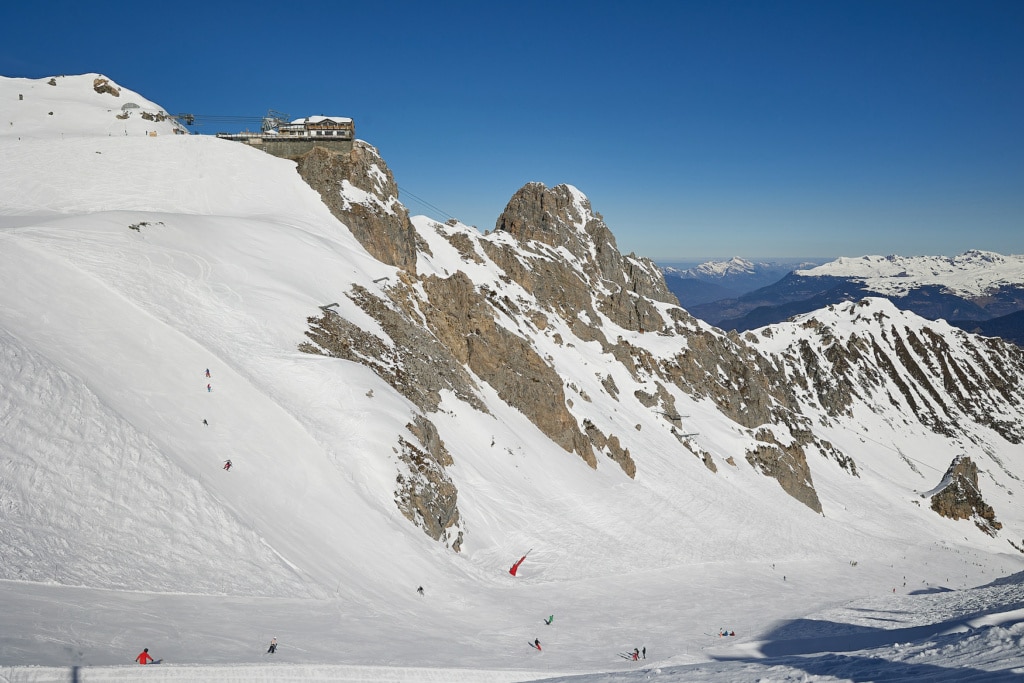 Gipfel im Troi Vallées in Frankreich