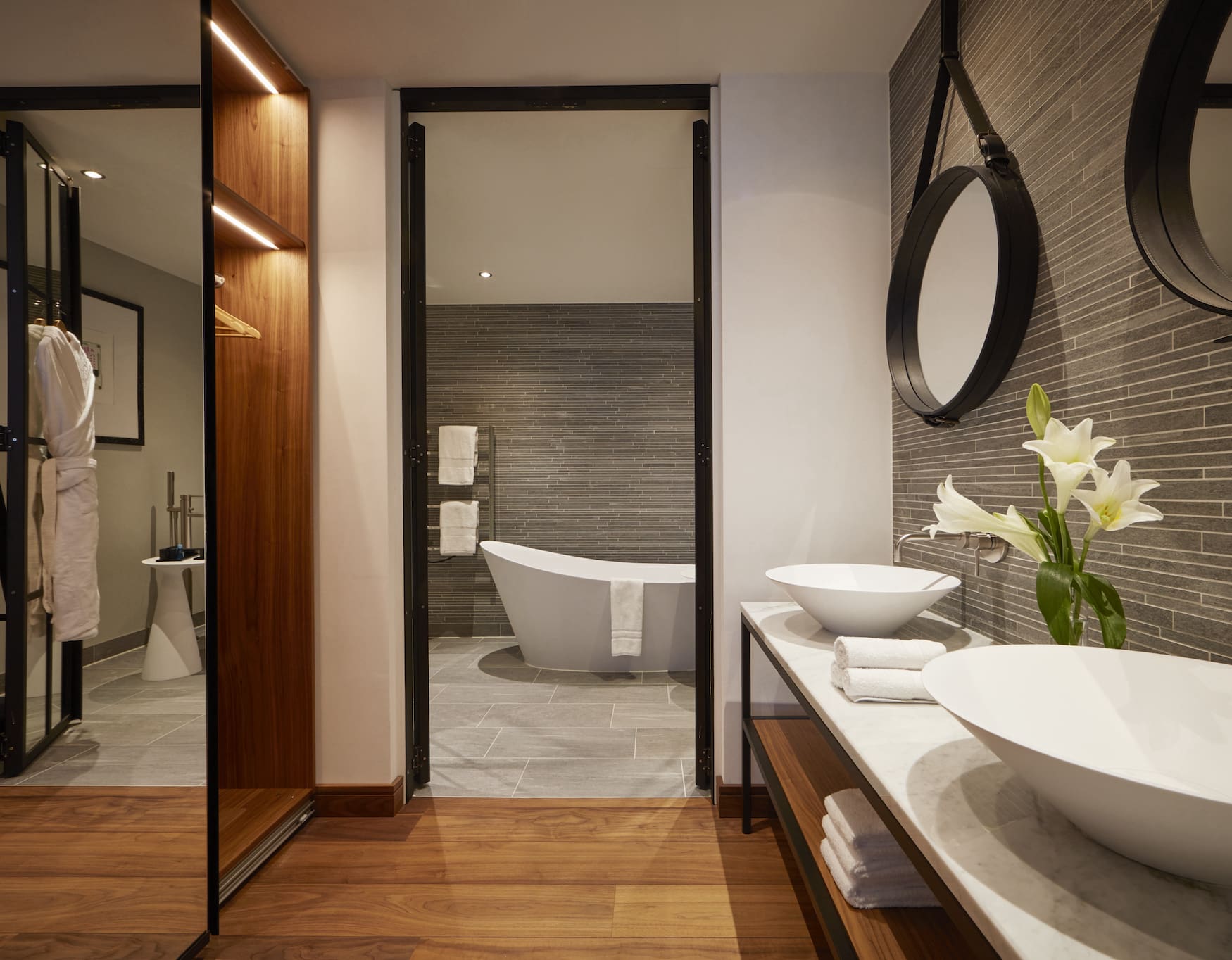 Badezimmer im Hotelzimmer