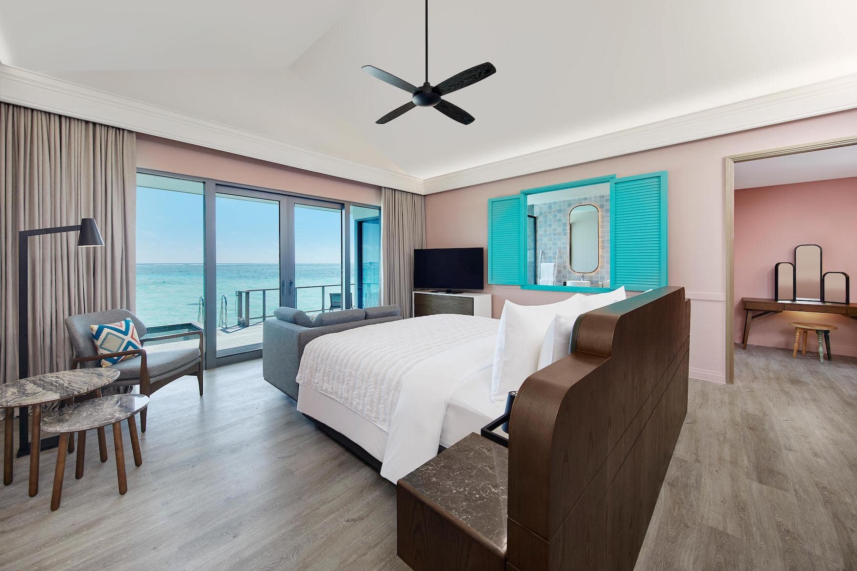 Zimmer im Le Meridien Maldives Resort & Spa