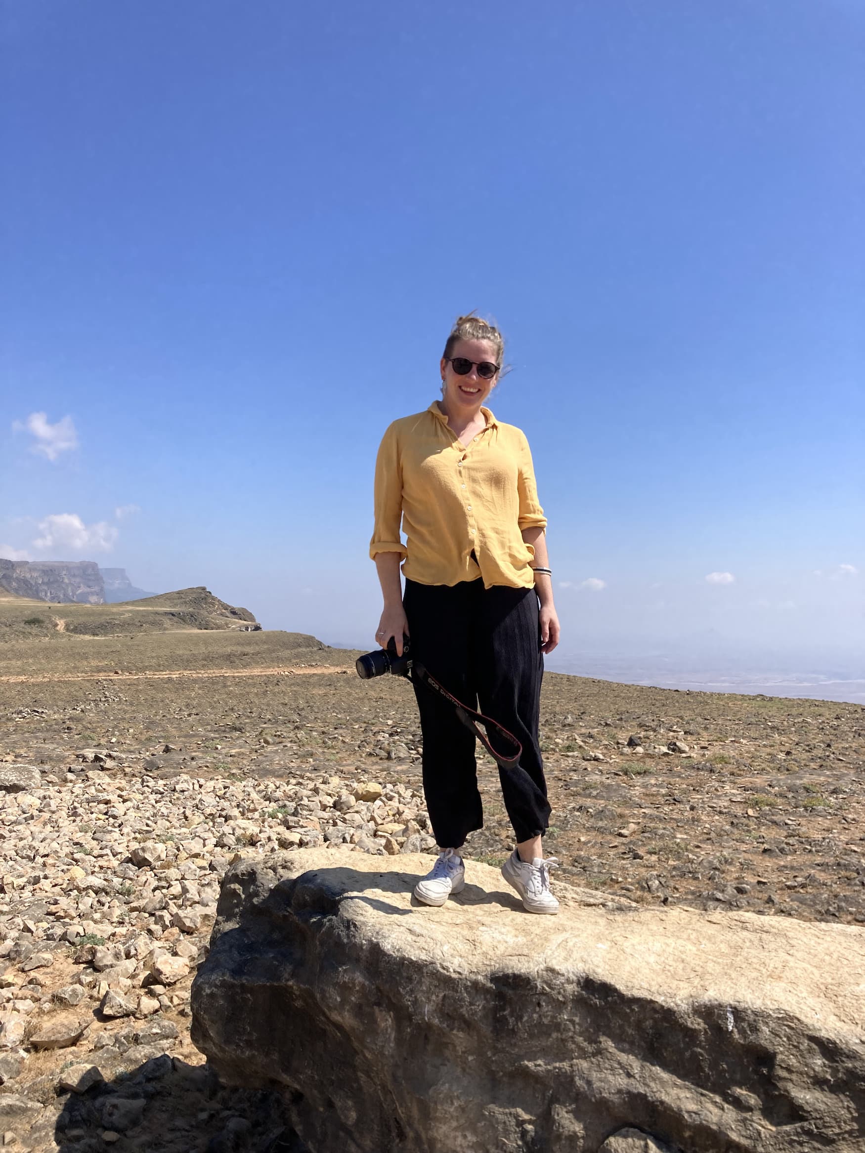Autorin Marie in Salala im Oman