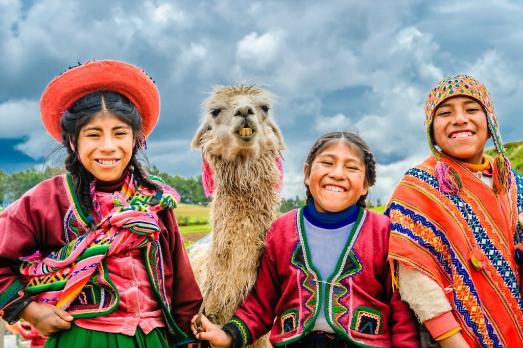 Kinder in Peru