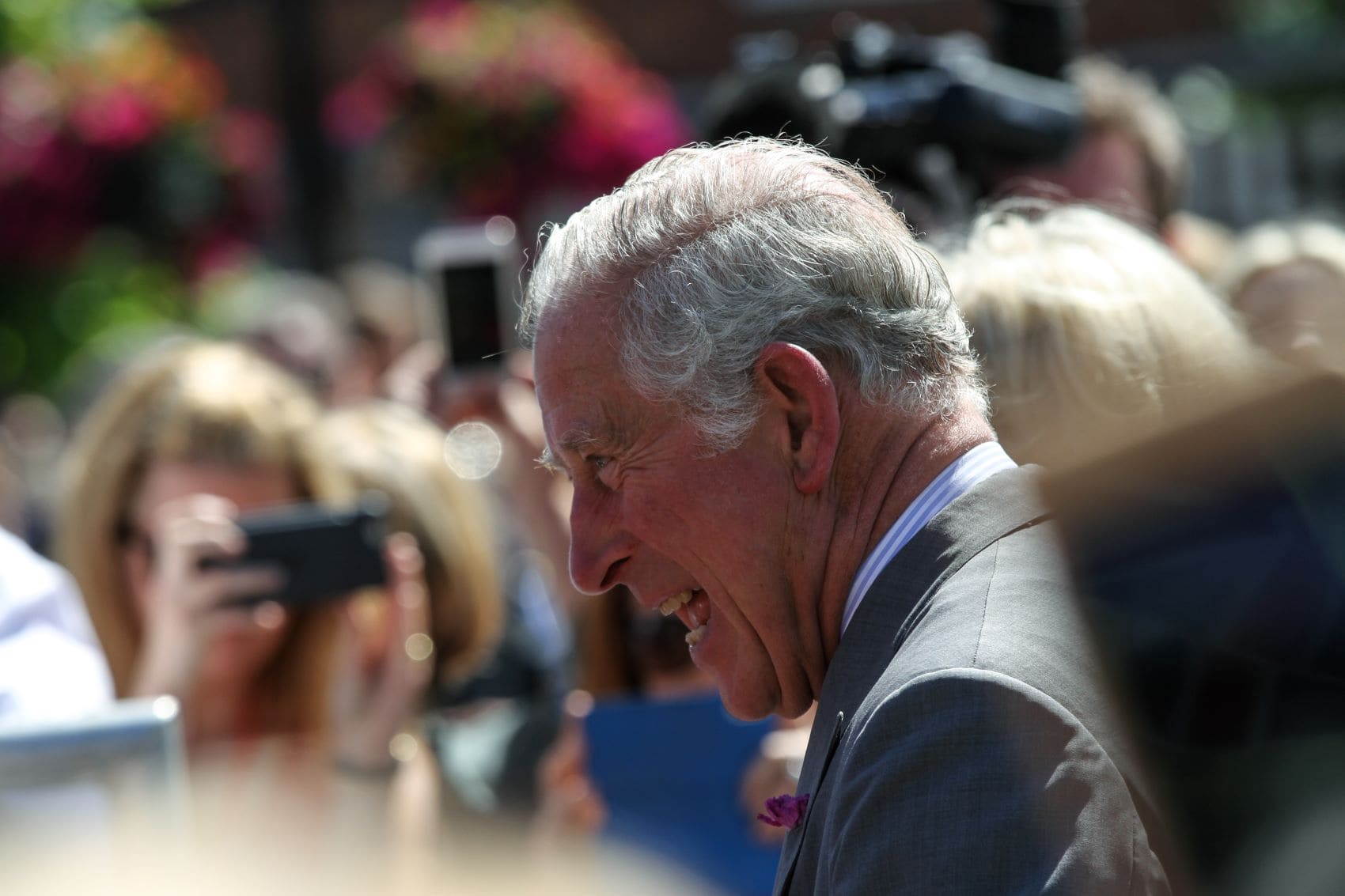 Charles im Jahr 2018 bei einem Besuch in Salisbury 