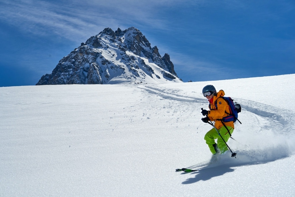 das erste Mal Skifahren