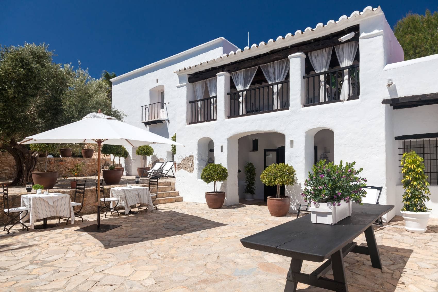 Patio in Agrotourismus-Unterkunft Can Guillem auf Ibiza 