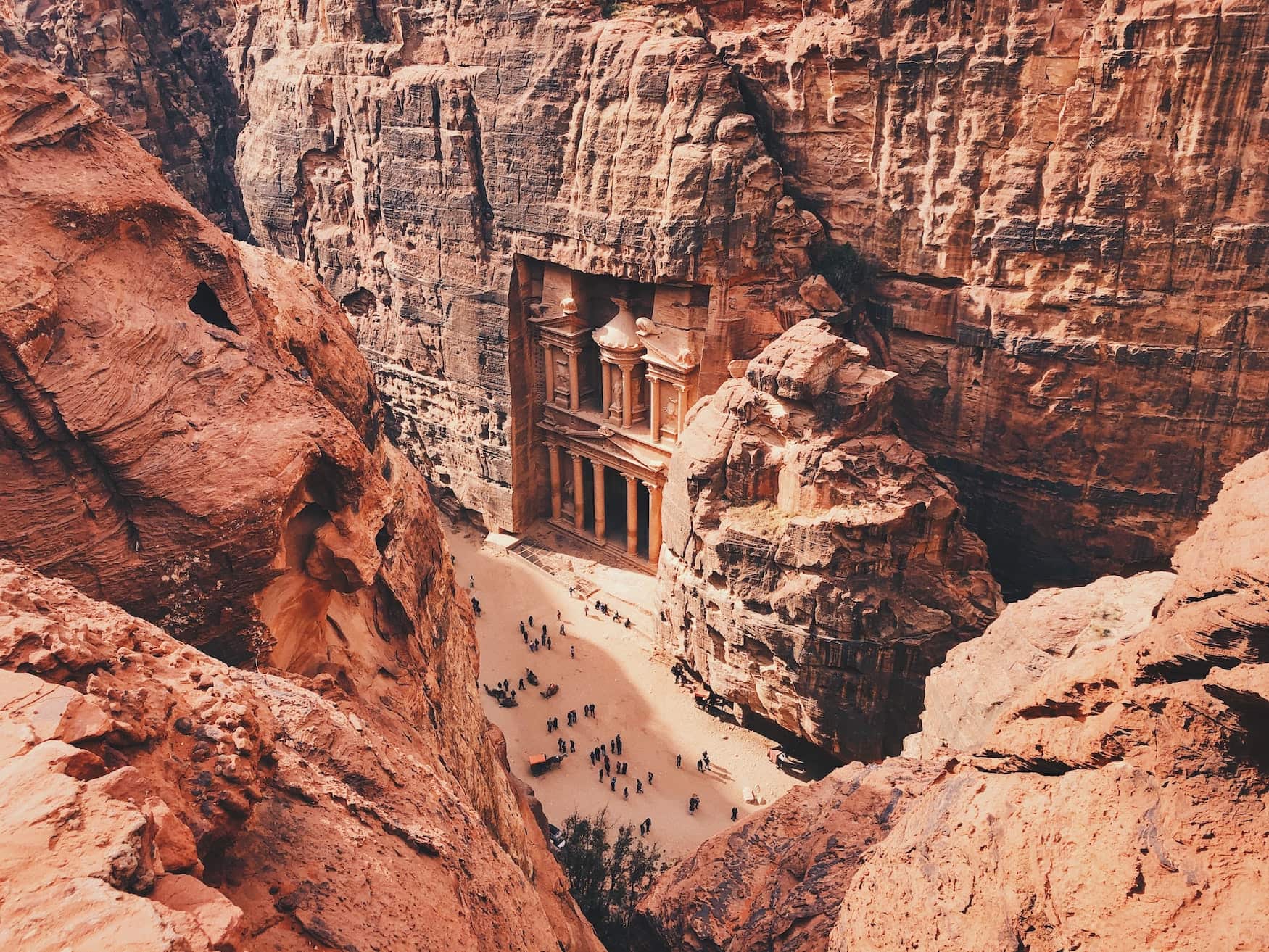 Felsenstadt Petra in Jordanien