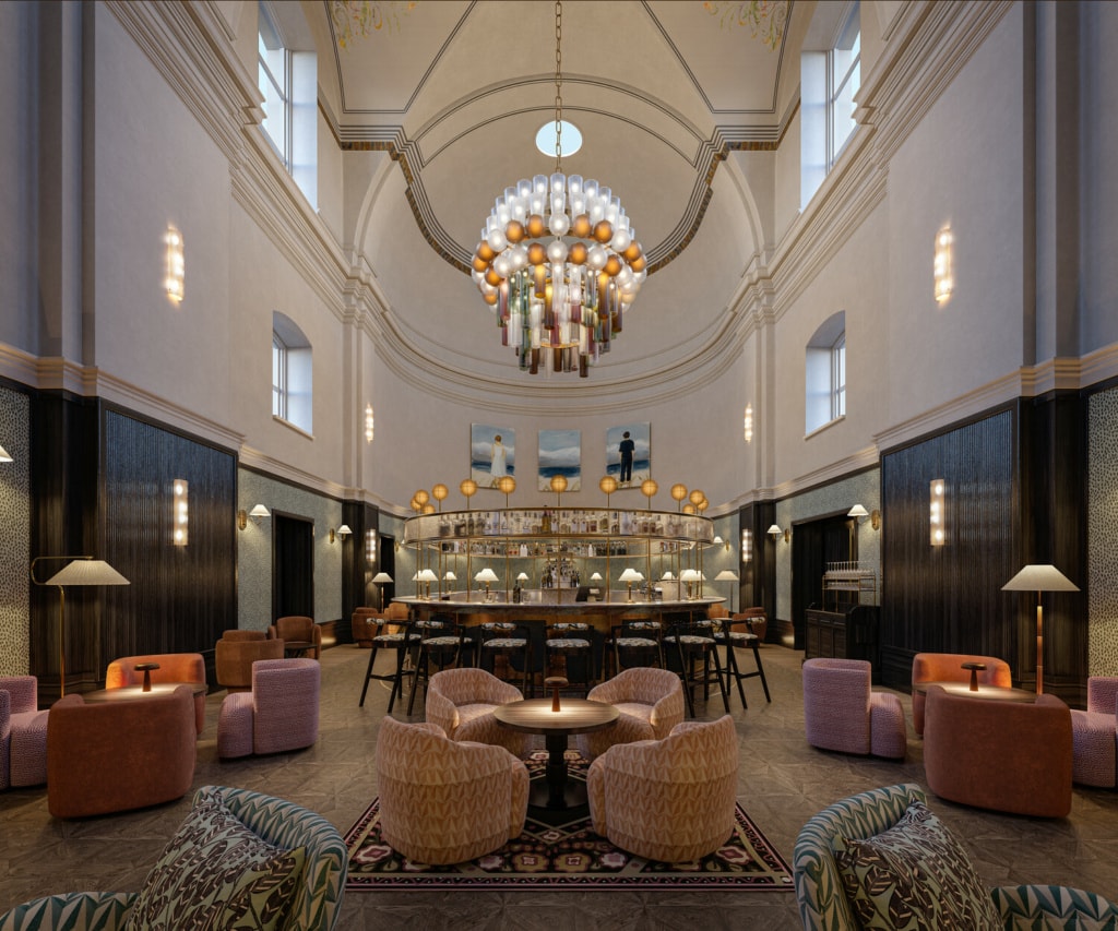 Lobby des Stradom House in Krakau