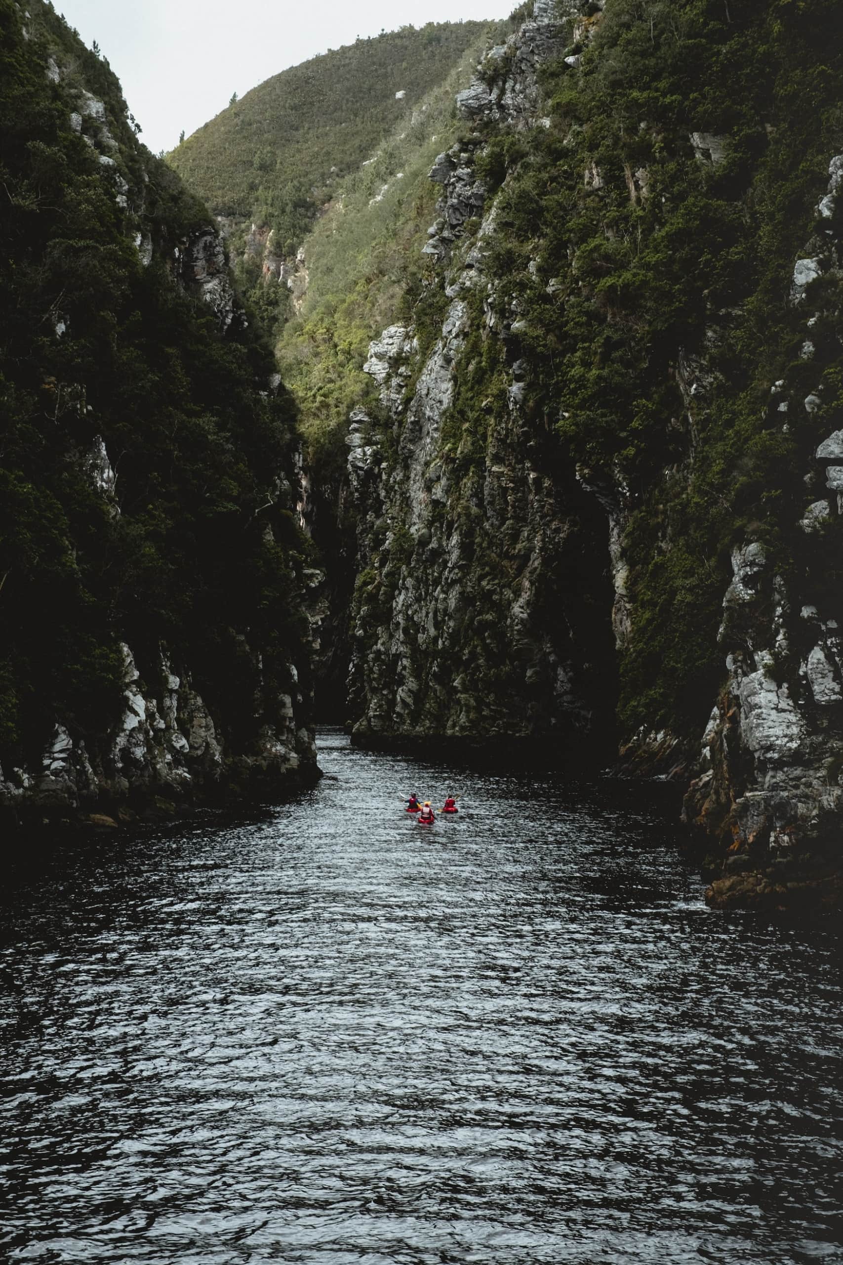Kayaken und Baden in Südafrika