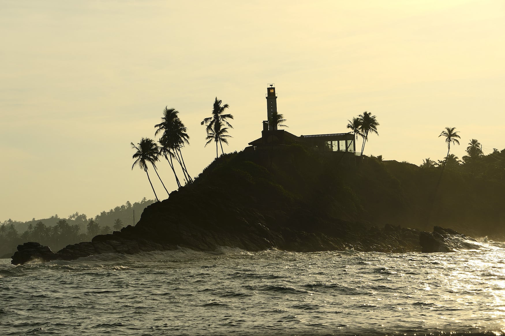 Leuchtturm von Mirissa, Sri Lanka, Asien