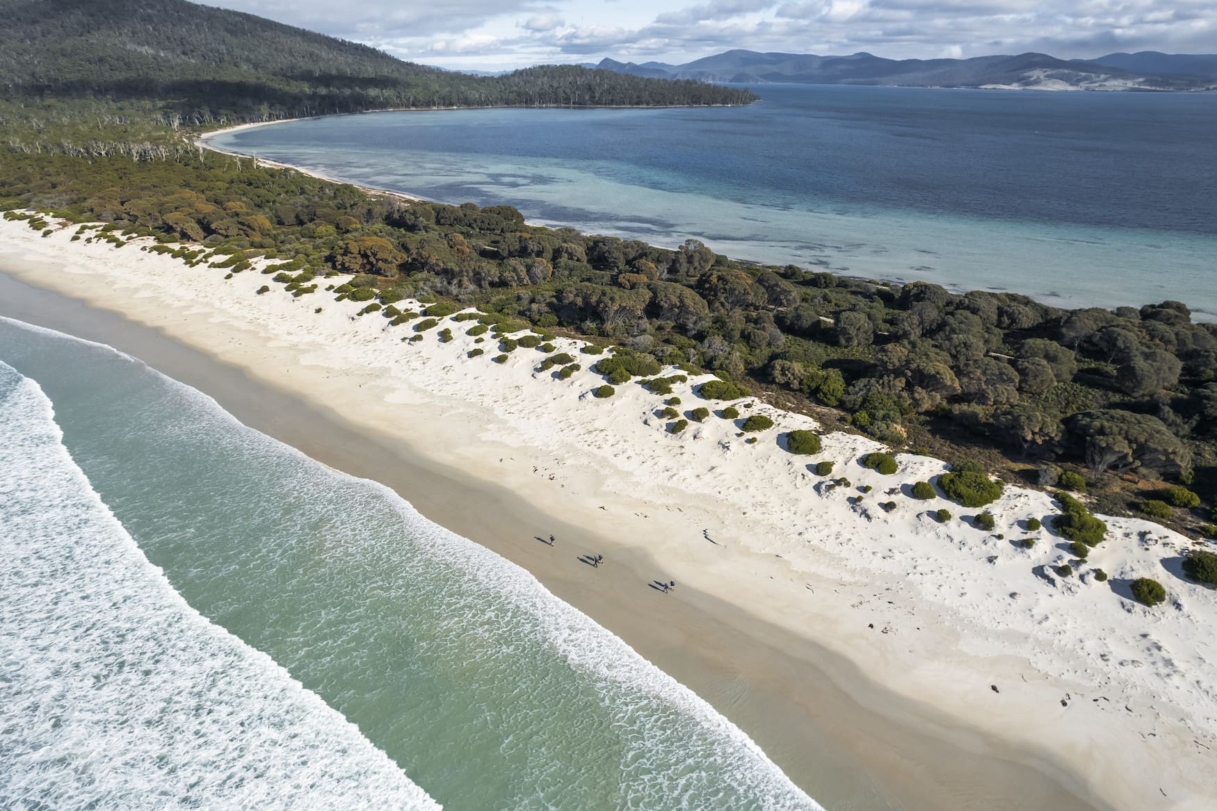 Maria Island in Tasmanien von oben