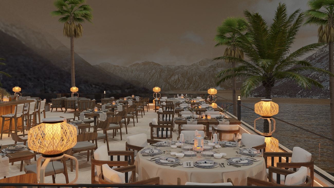 Restaurant Terrasse Hyatt Regency Kotor Bay Resort Montenegro