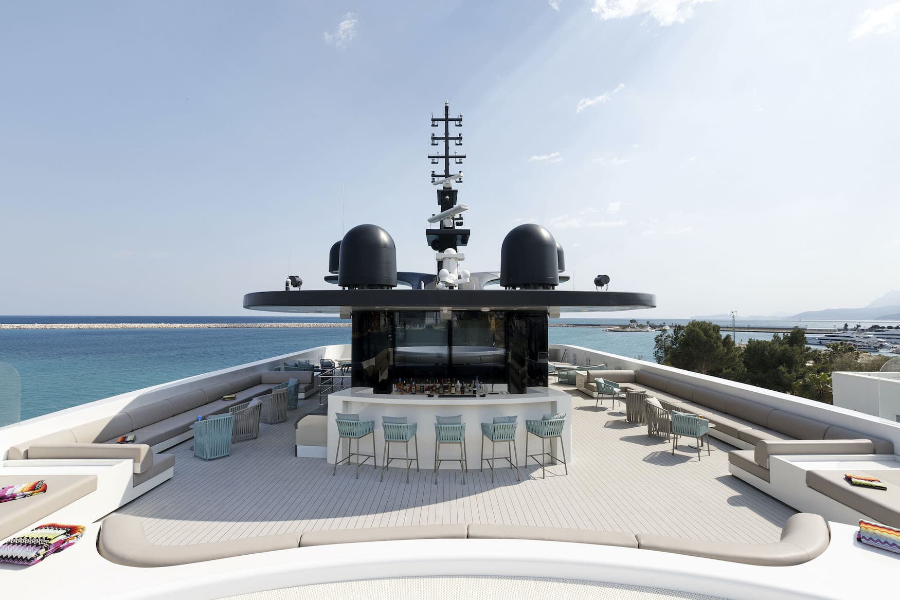 auf Deck der Emerald Azzurra