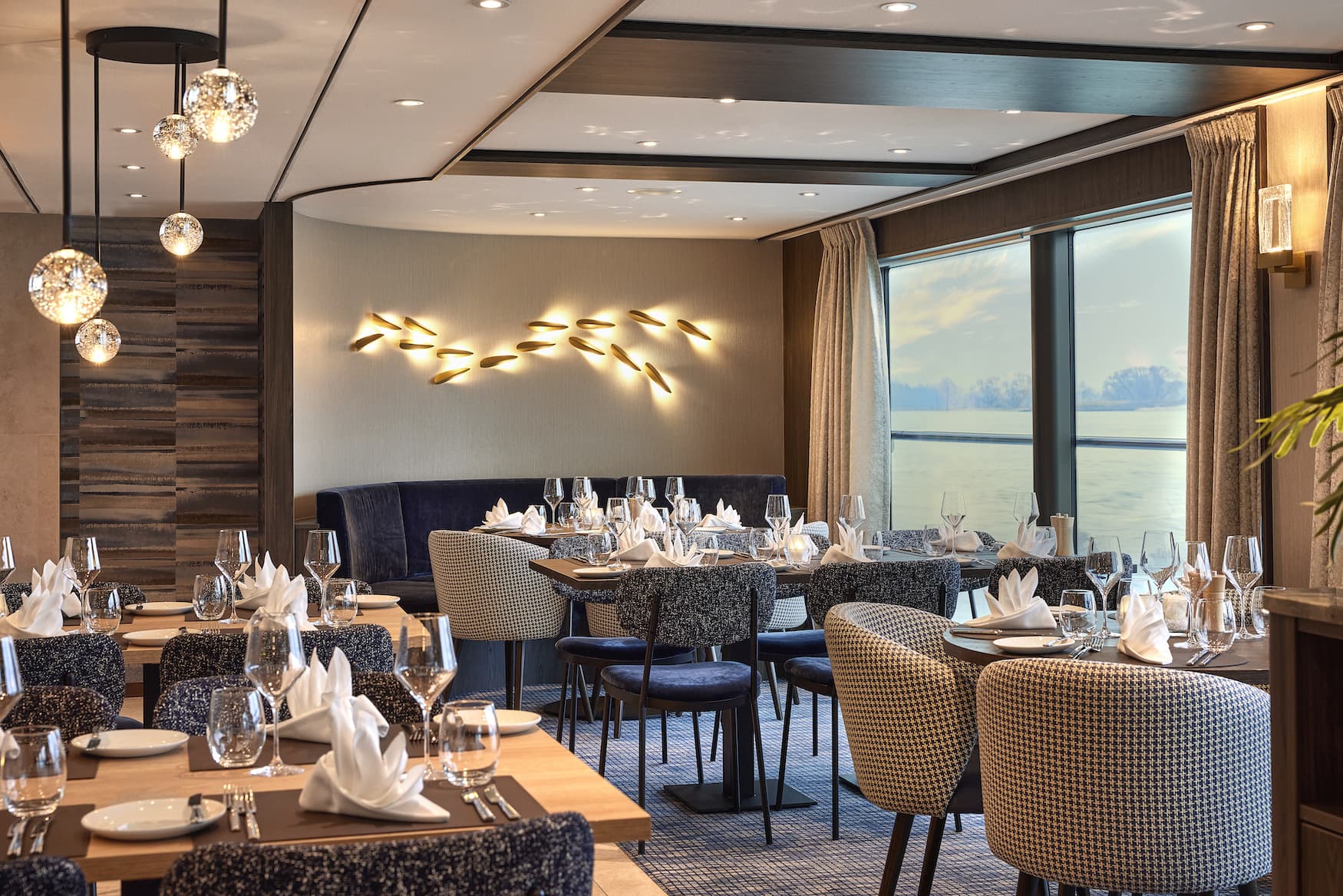 Restaurant auf dem neuen Schiff von VIVA cruises