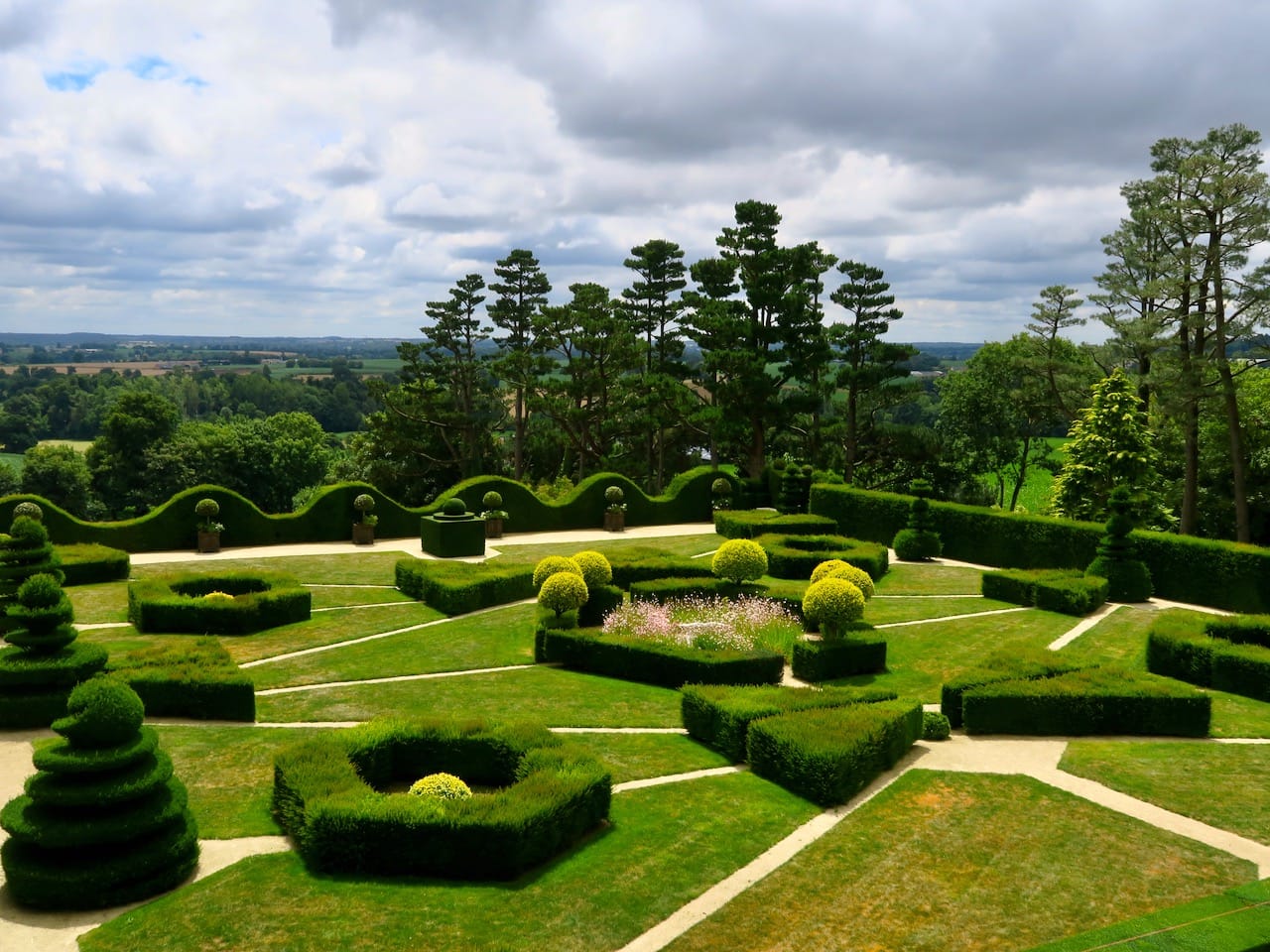 Garten im Château Ballue