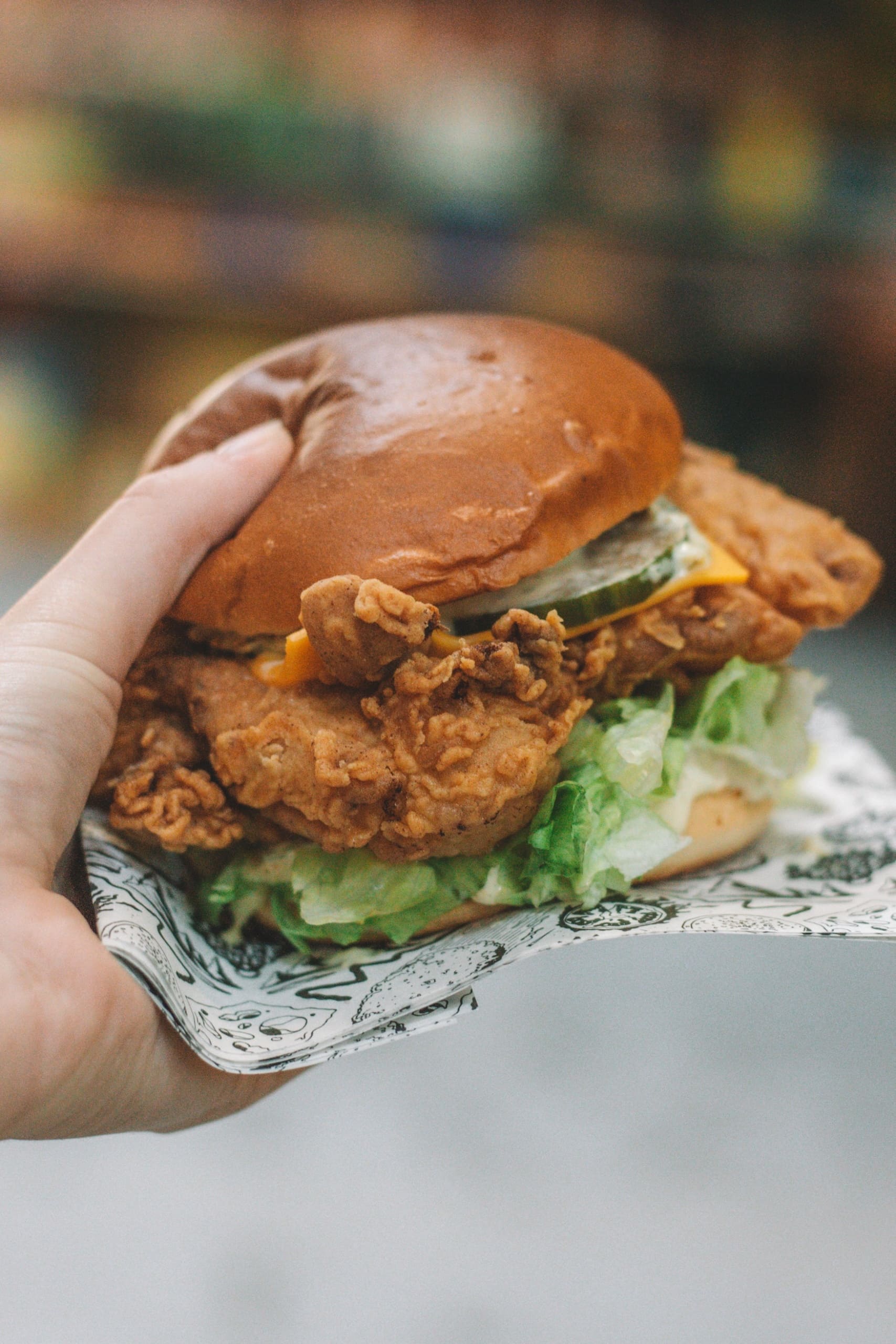 frittierter Burger in Kentucky