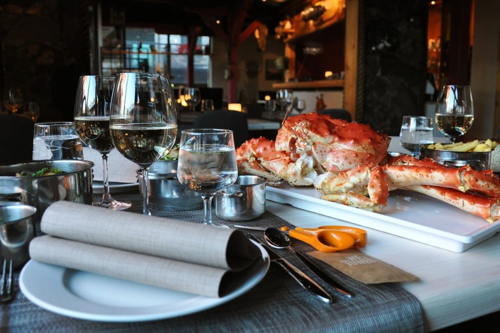 Essen im King Crab House