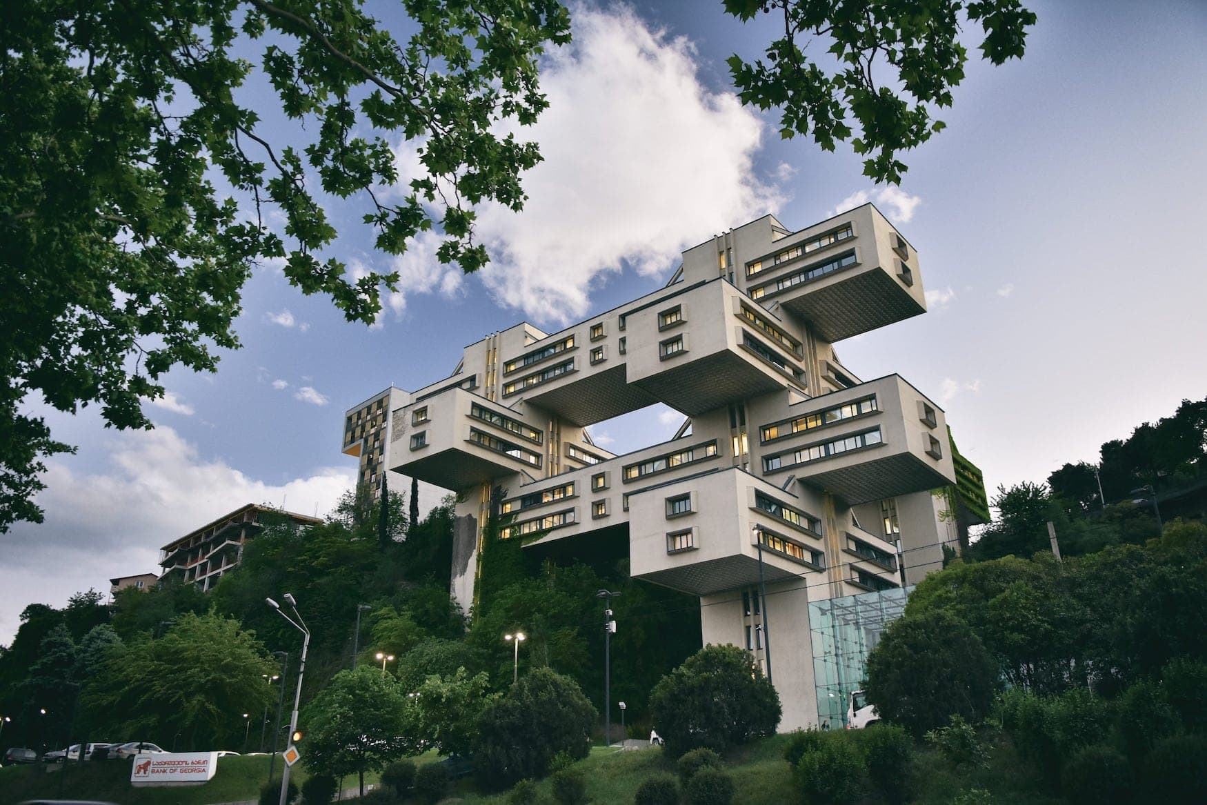 Moderne Bauten in Tiflis