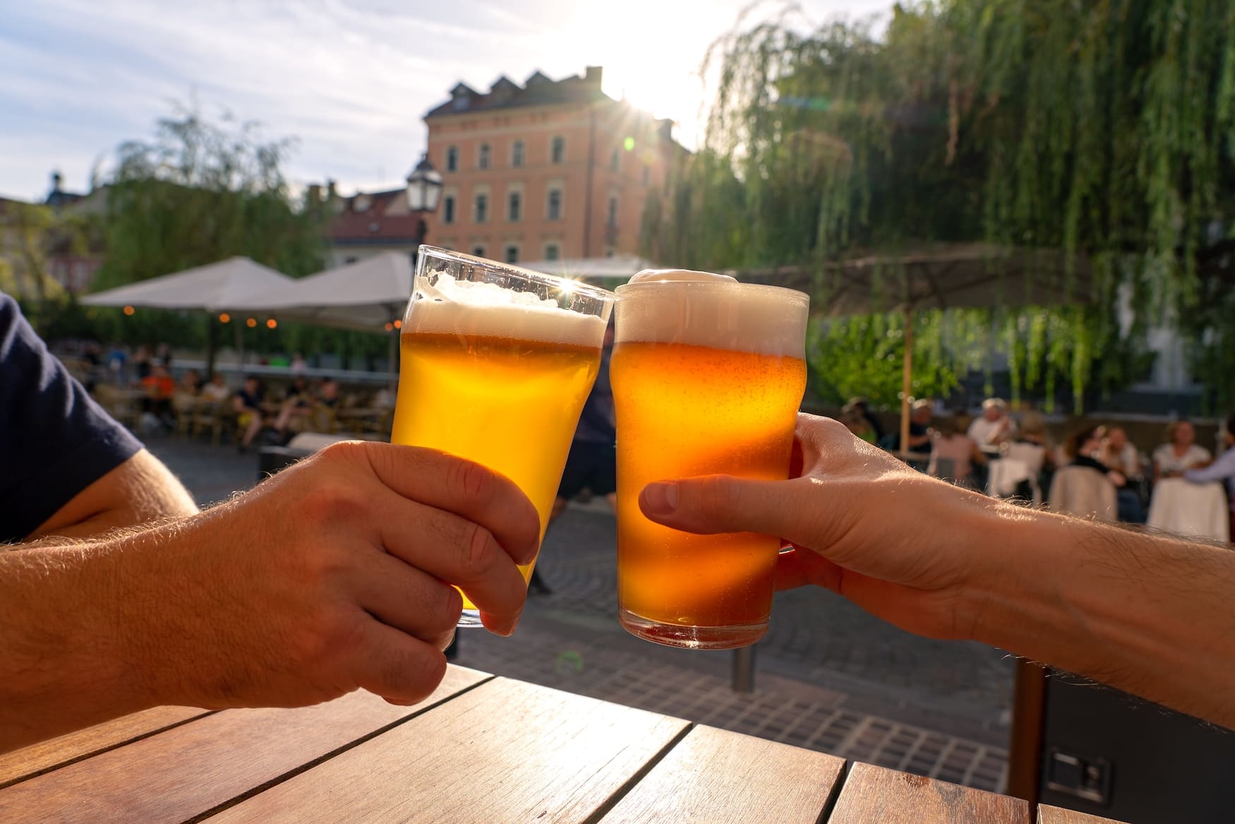 Bier in Lubiljana in Slowenien