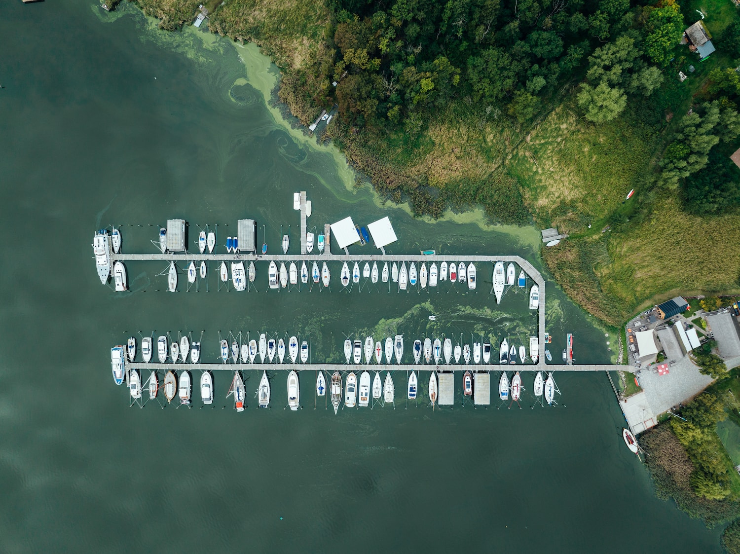 Naturhafen Krummin Hafen Usedom Luftbild