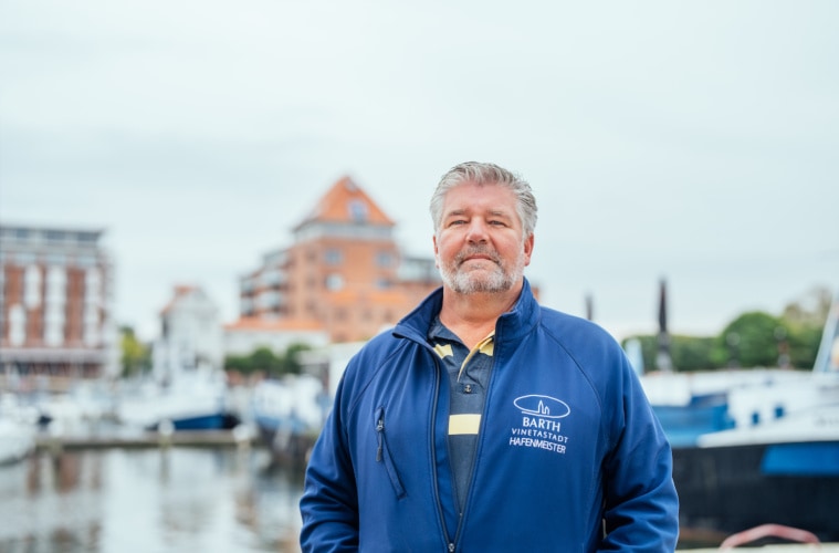 Stephan Wenke ist Hafenmeister in Barth. Foto: TMV/Gänsicke