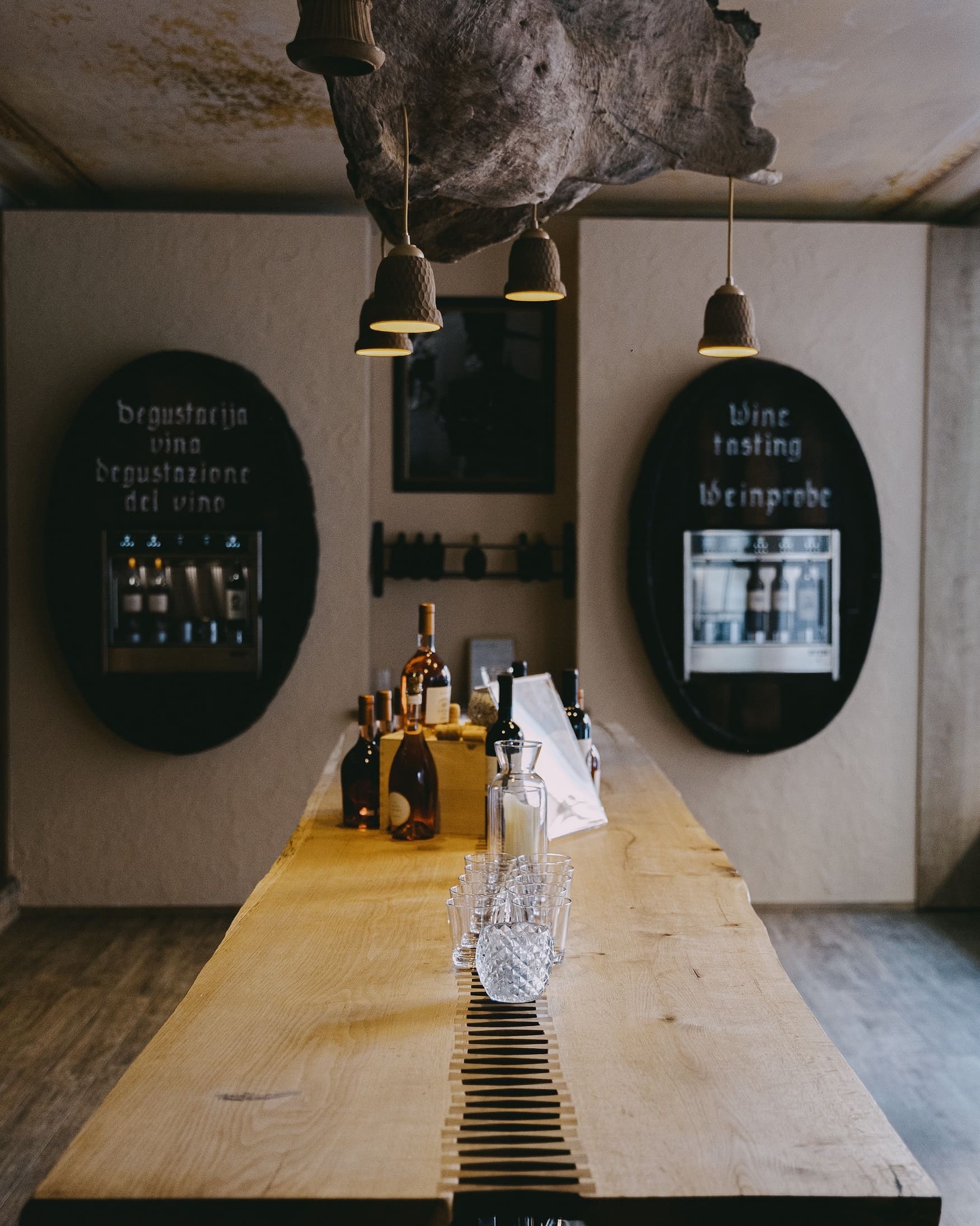 Weinprobe in Piran, Slowenien