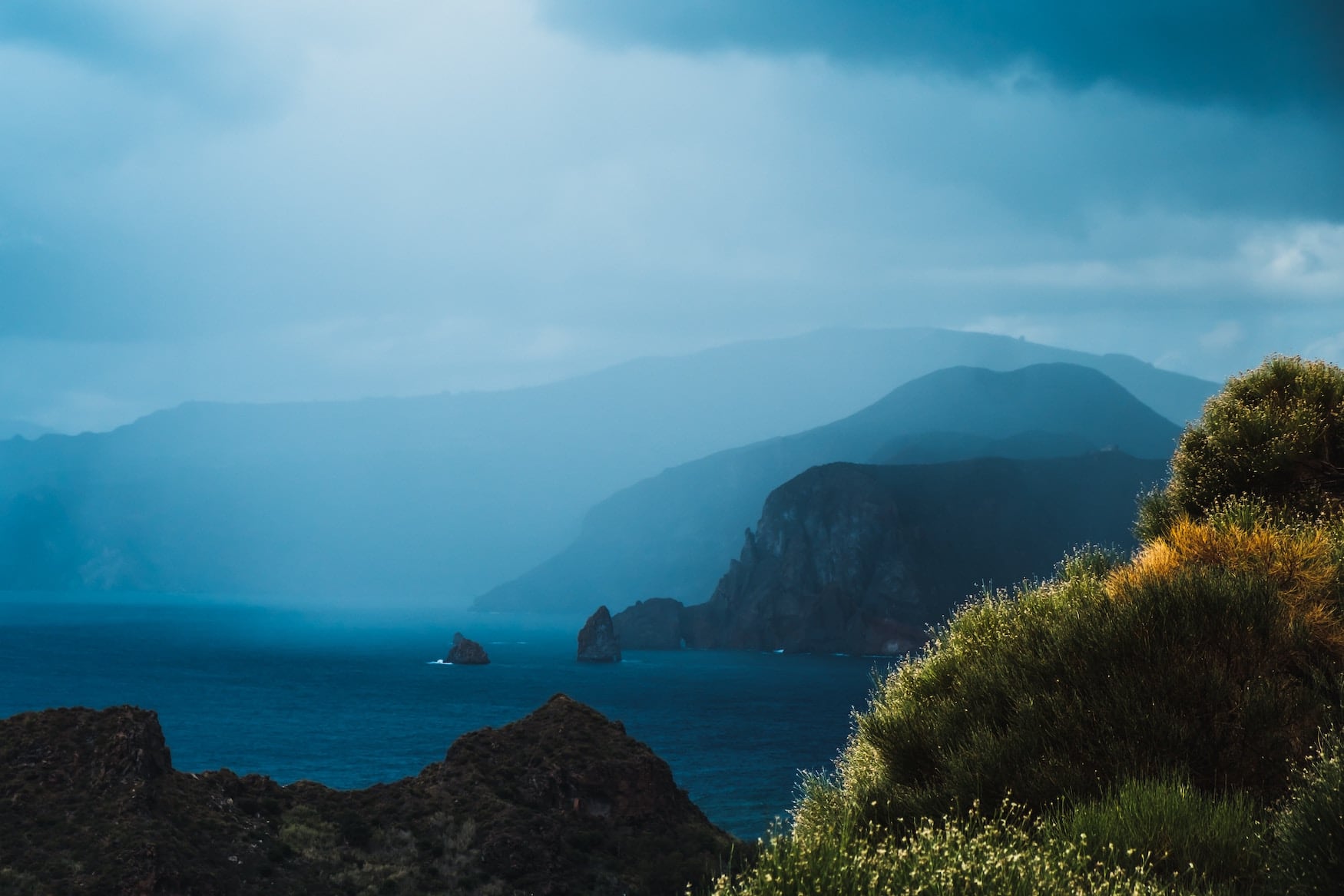 die Äolische Insel Volcano
