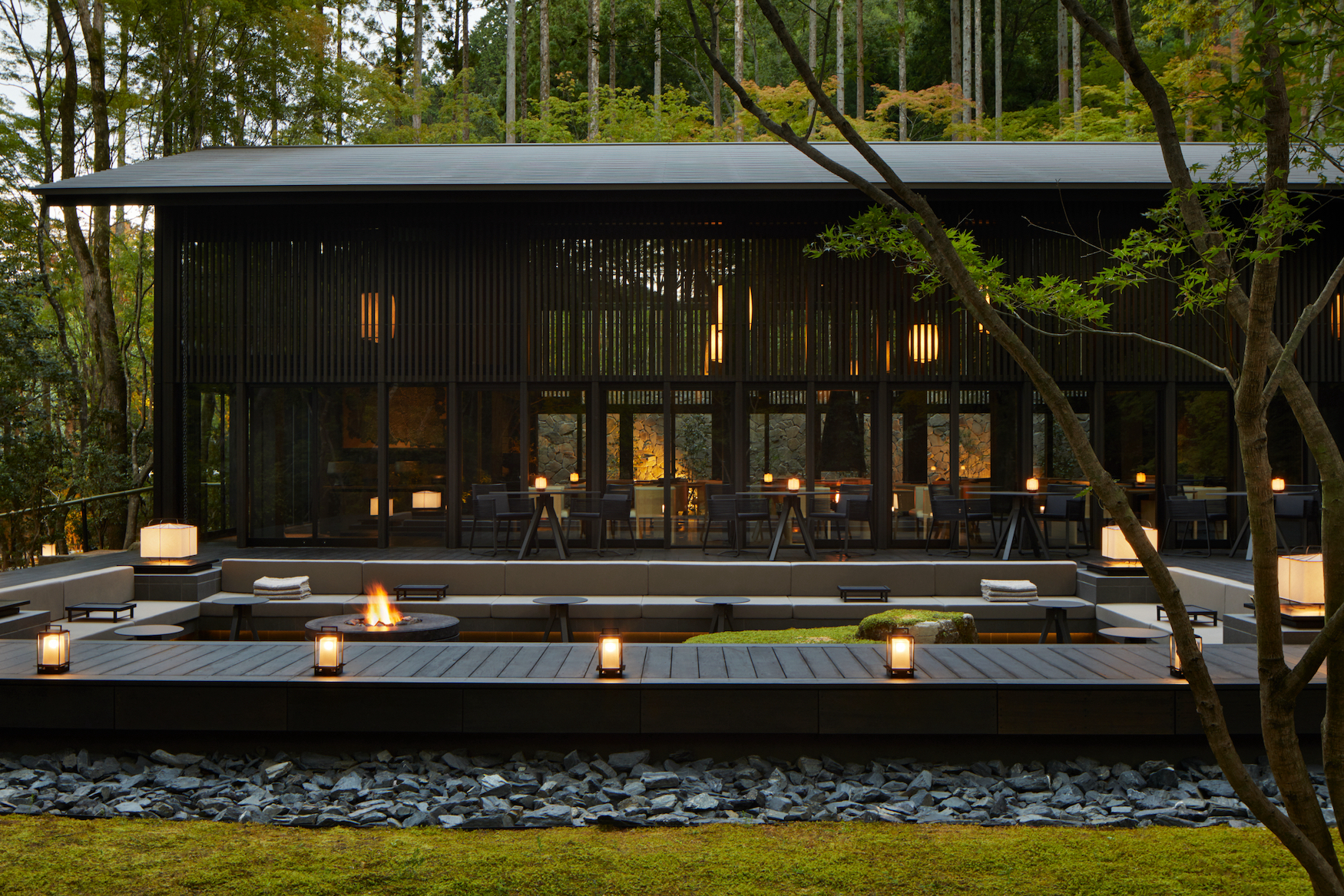 Restaurant im Aman Kyoto