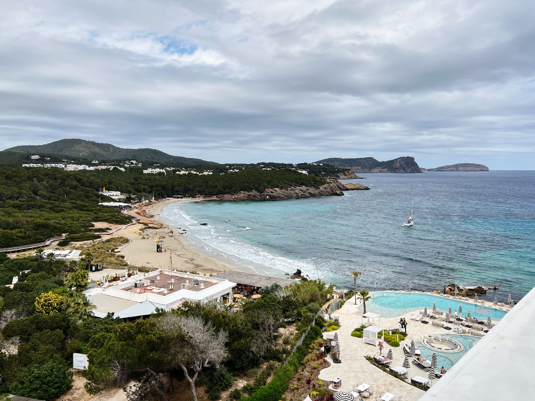 Aussicht auf die Ostküste von Ibiza