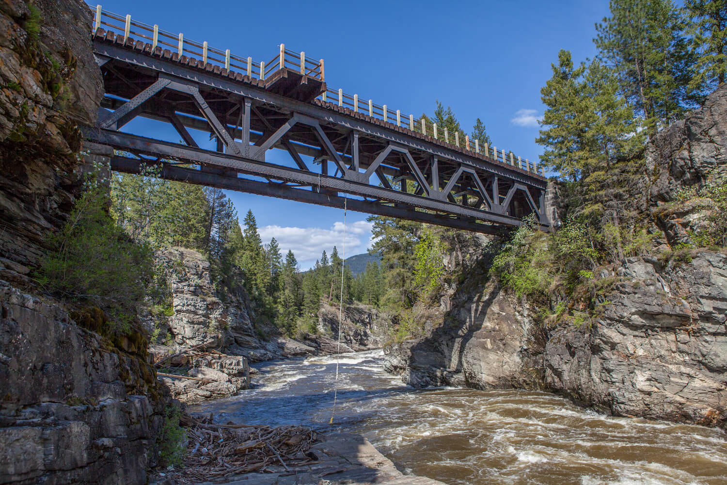 Kettle Valley Railway - die alte Bahnstrecke ist auch ein Teil des Trans Canada Trails.