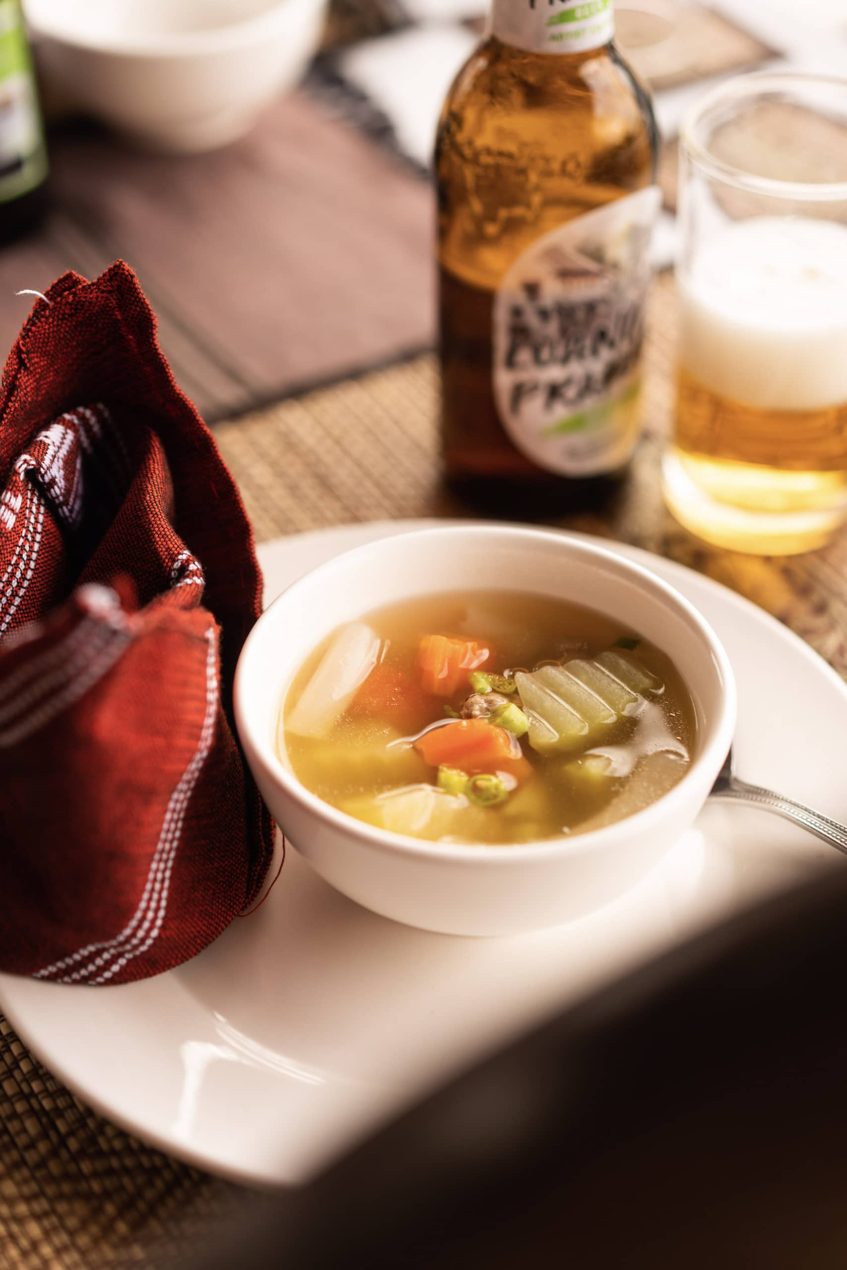 Suppe in Laos auf einer Mekongkreuzfahrt