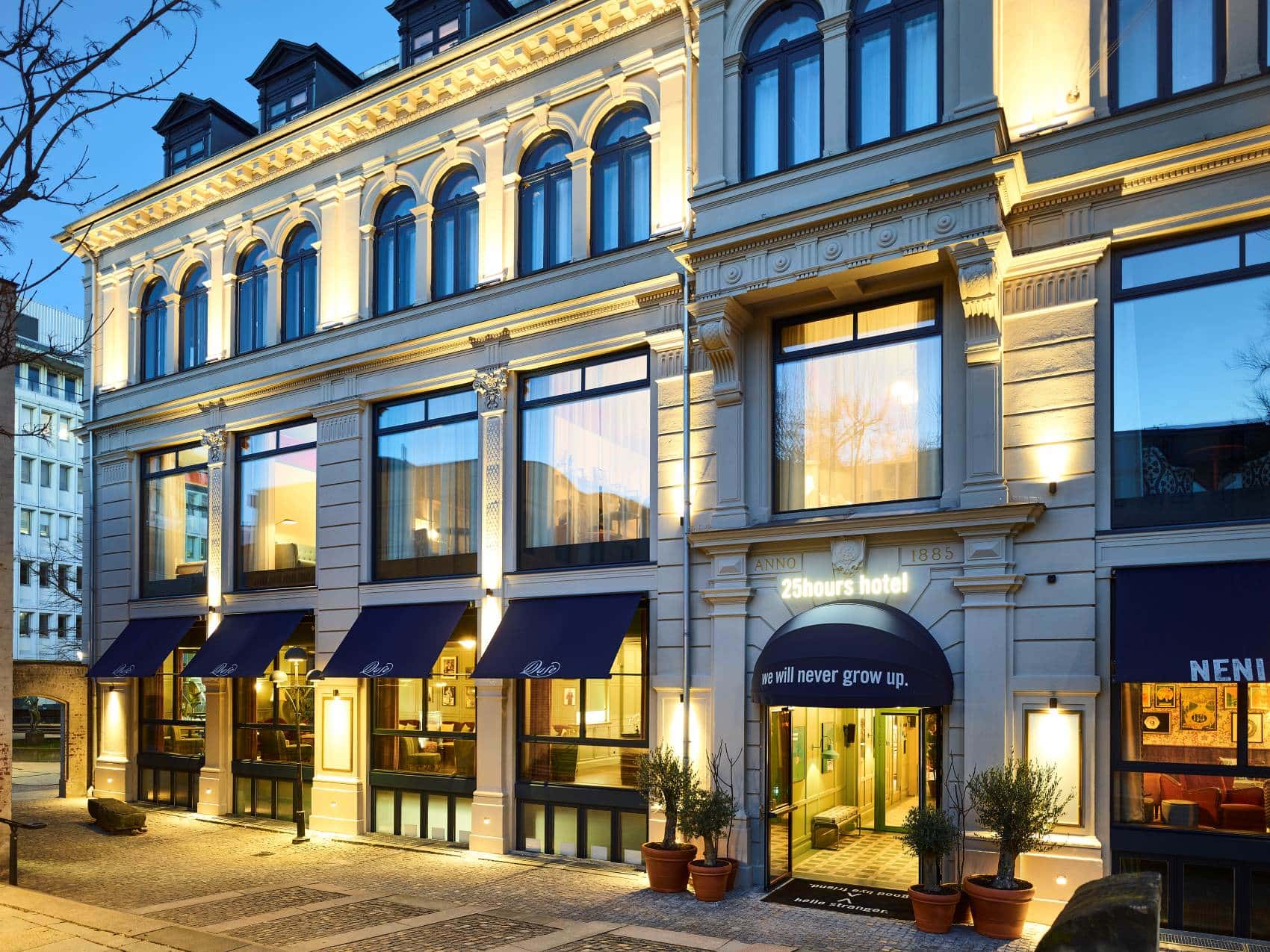 Fassade des 25hours Hotel Indre By Kopenhagen