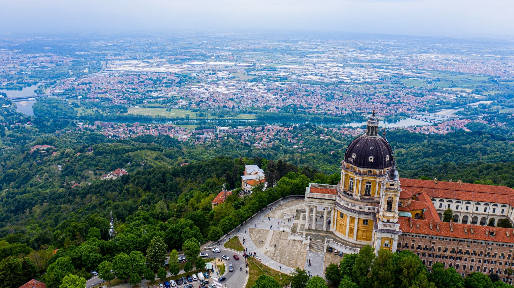 Luftaufnahme Basilika Superga