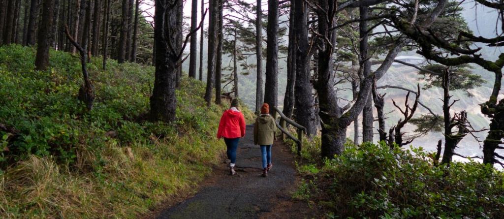 Wandern auf dem Cape Pepetua in Oregon