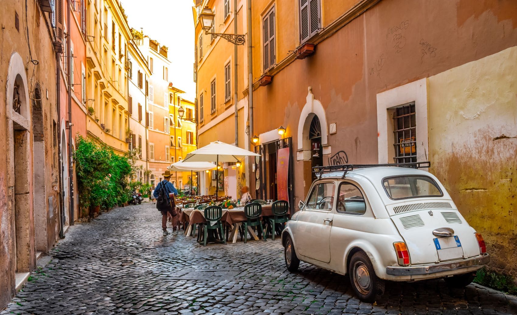 Gasse in Trastevere, Italien
