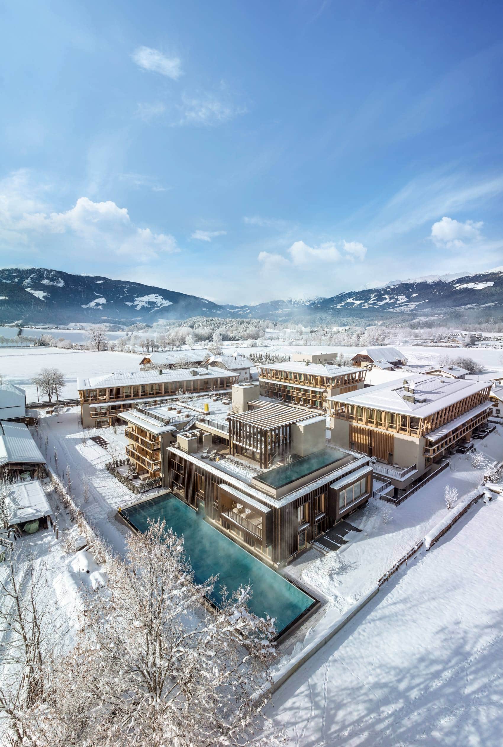 Falkensteiner Kronplatz Luftaufnahme Winter