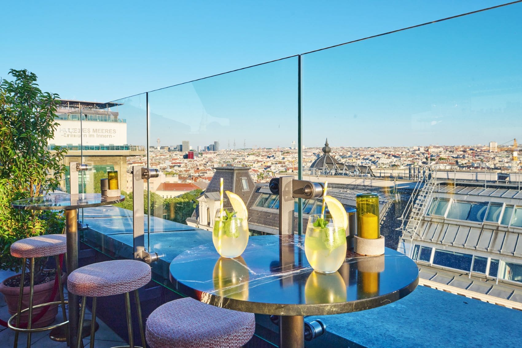Dachterrasse Drinks Hotel Motto Wien 