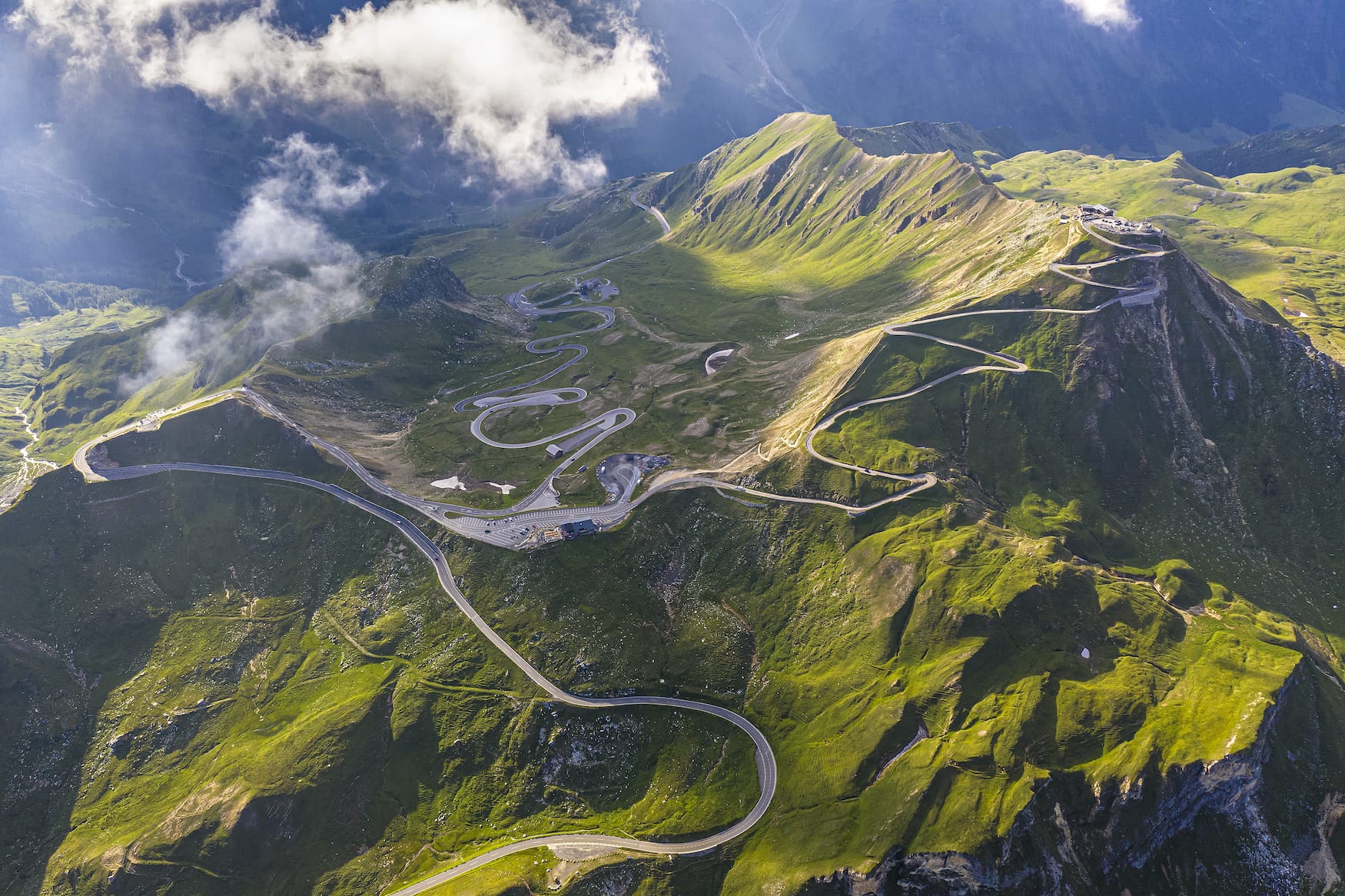 Bergstraße am Großglockner in Österreich