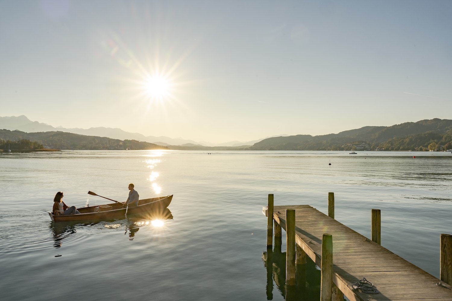 der Wiese in Kärnten im Herbst