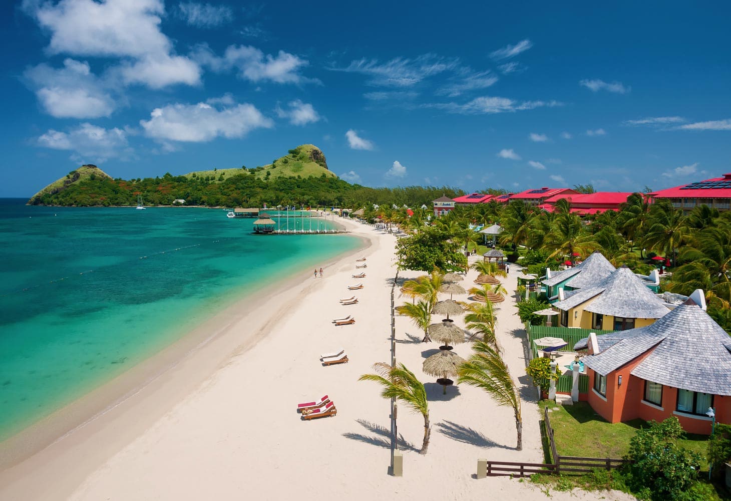 Strand am Sandals Grande, St. Lucia 