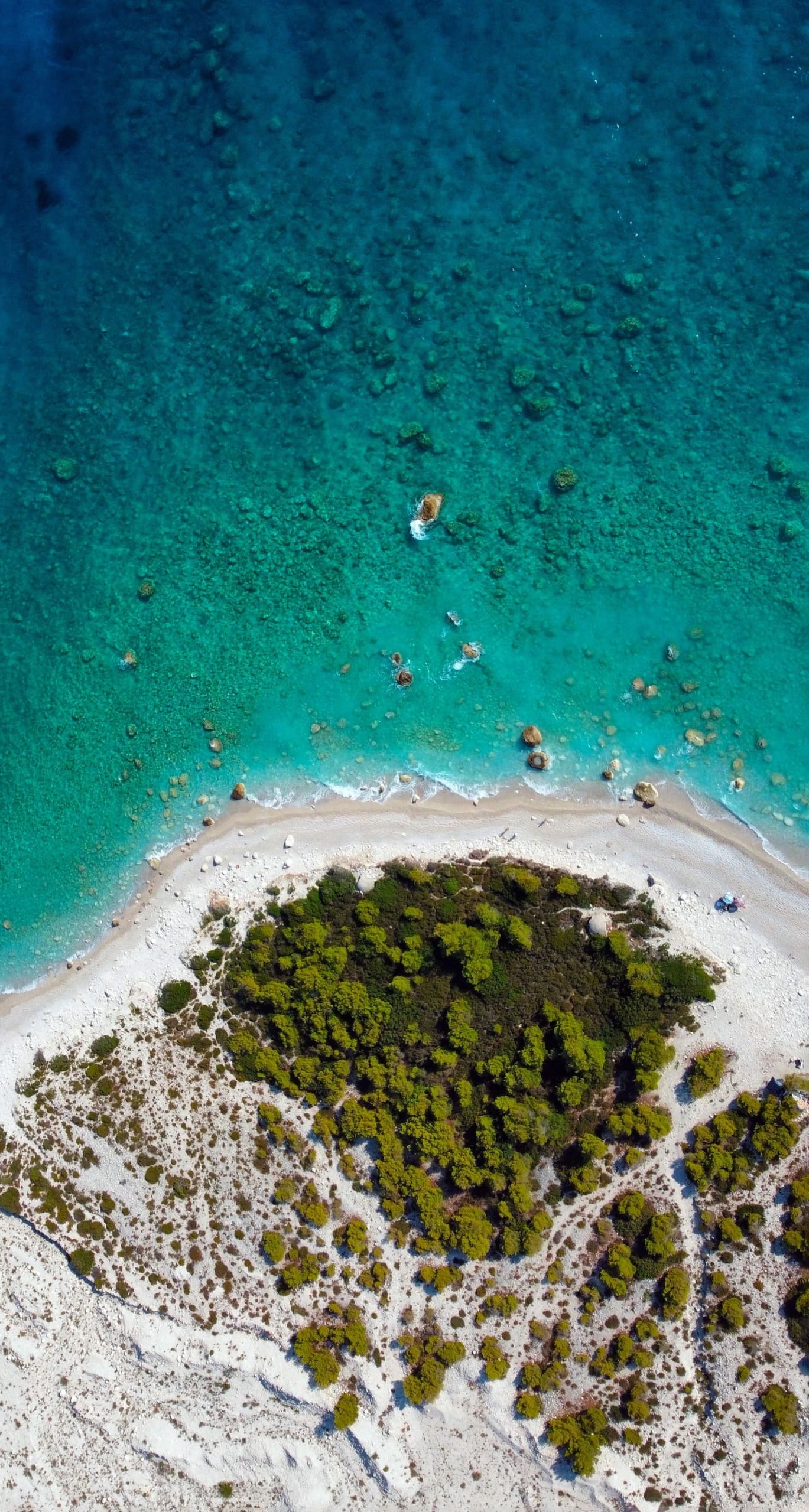 Strand Dhermni in Albanien