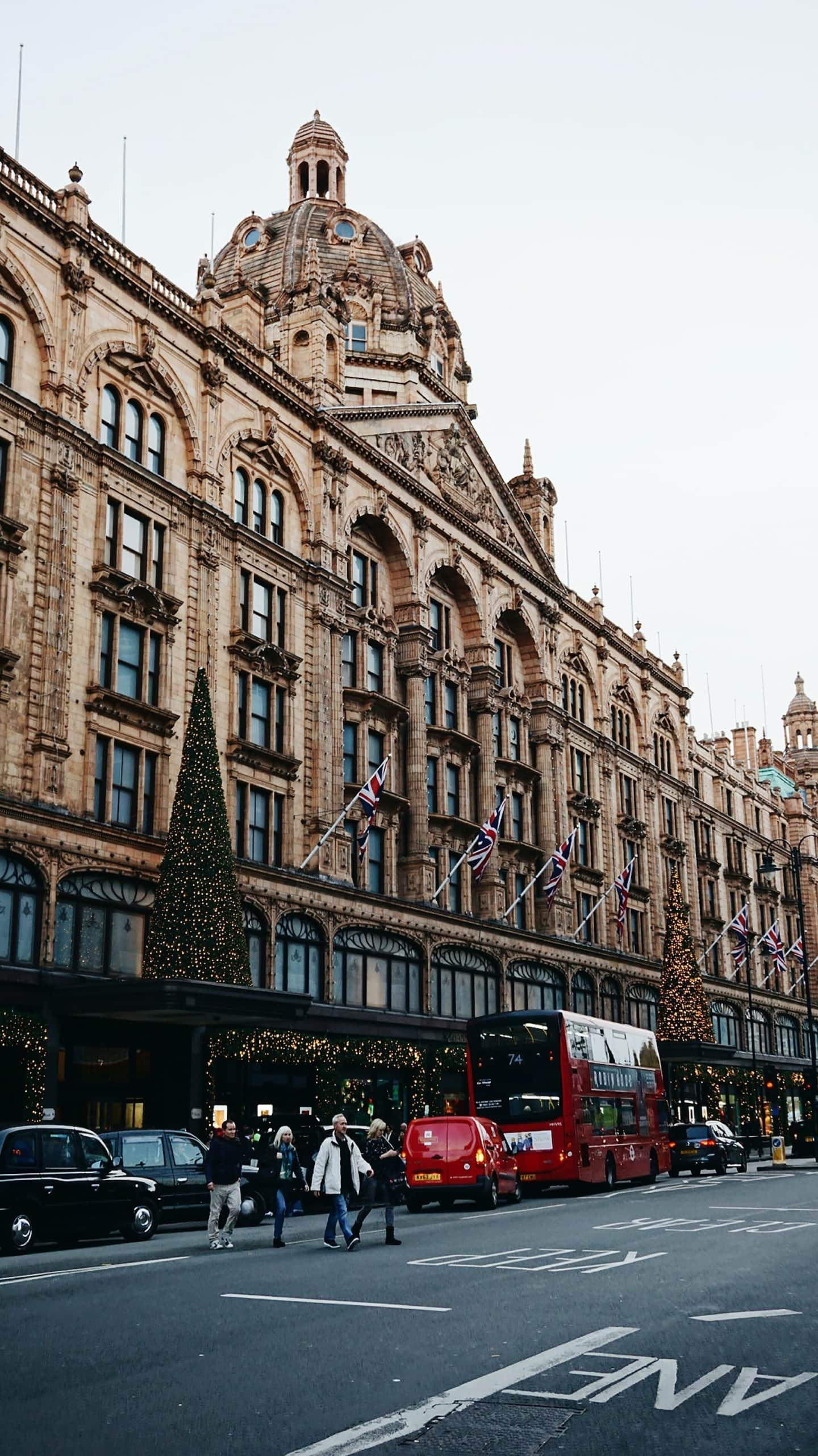 Harrods in London zur Weihnachtszeit