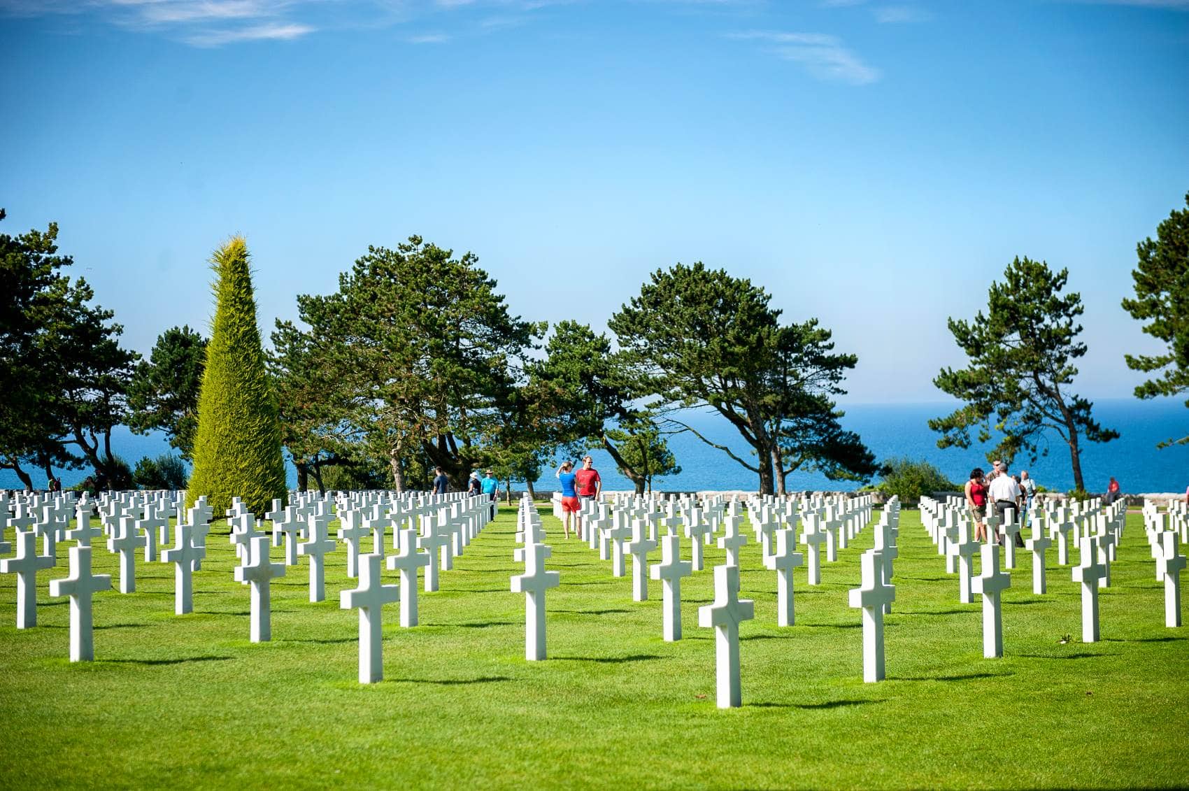 Militär-Friedhof in Colleville-sur-Mer, Normandie