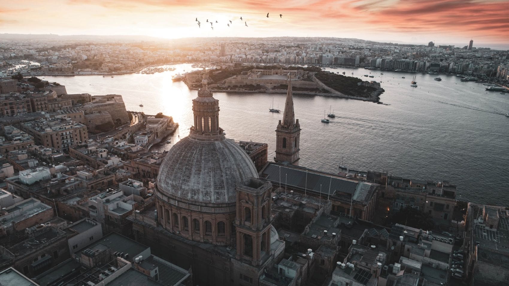 Panoramablick über Valletta