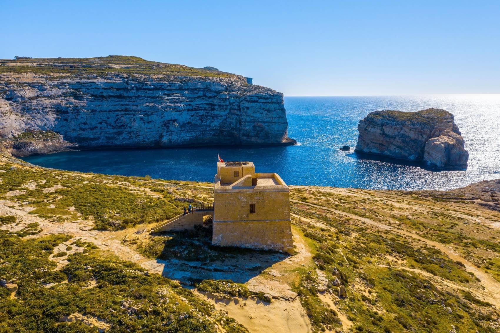 Dwejra Tower, Fungus Rock, Gozo 